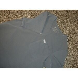 Figs Scrub Top Mens L Blue Leon Three Pocket‎ Technical Fionx Wicking Stretch